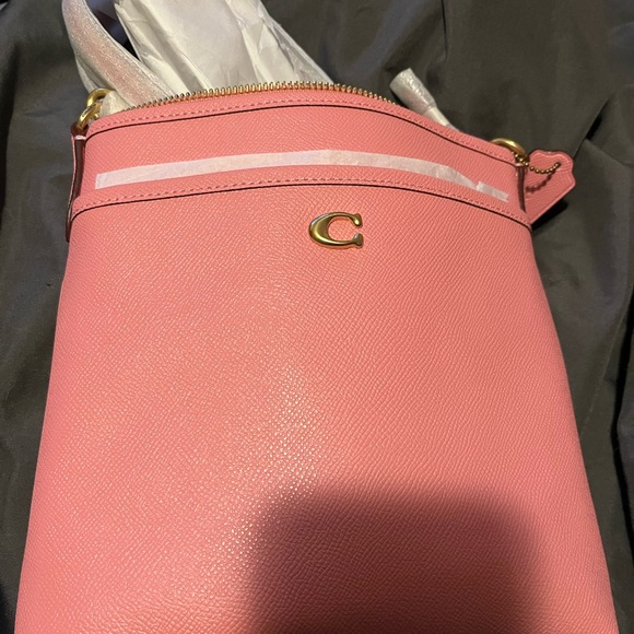 Coach Pink Crossbody Bag with Gold Hardware - Picture 2 of 3
